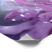 Fantasy White Baby Fox mit Lavendel Eyes Poster (Ecke)