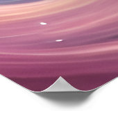 Fantasy White Baby Unicorn mit rosa Herzen Poster (Ecke)