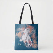 Fantasy White Horning Monogram Tasche (Vorderseite)