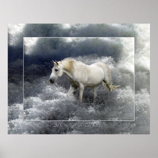 Fantasy White Horst & Ocean Surf Poster (Vorne)