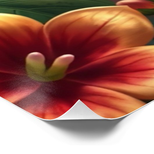 Fantasy White Paprot Poster (Ecke)