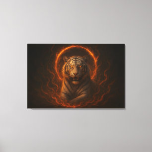Fantasy White Tiger – Mystic Aura Serie   ManJian Leinwanddruck