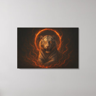 Fantasy White Tiger – Mystic Aura Serie | ManJian Leinwanddruck
