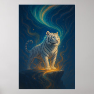 Fantasy White Tiger – Mystic Aura Serie ManJian Poster