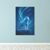 Fantasy White Tiger – Mystic Aura Series Leinwanddruck (Insitu (Holzboden))