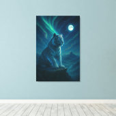 Fantasy White Tiger – Mystic Aura Series Leinwanddruck (Insitu (Holzboden))
