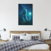 Fantasy White Tiger – Mystic Aura Series Leinwanddruck (Insitu (Schlafzimmer))