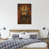 Fantasy White Tiger – Mystic Aura Series Leinwanddruck (Insitu (Schlafzimmer))