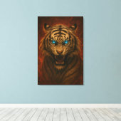 Fantasy White Tiger – Mystic Aura Series Leinwanddruck (Insitu (Holzboden))