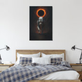 Fantasy White Tiger – Mystic Aura Series Leinwanddruck (Insitu (Schlafzimmer))