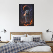 Fantasy White Tiger – Mystic Aura Series Leinwanddruck (Insitu (Schlafzimmer))