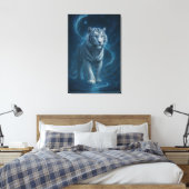 Fantasy White Tiger – Mystic Aura Series | ManJian Leinwanddruck (Insitu (Schlafzimmer))