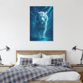 Fantasy White Tiger – Mystic Aura Series | ManJian Leinwanddruck (Insitu (Schlafzimmer))