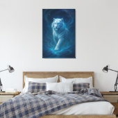 Fantasy White Tiger – Mystic Aura Series | ManJian Leinwanddruck (Insitu (Schlafzimmer))