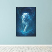 Fantasy White Tiger – Mystic Aura Series | ManJian Leinwanddruck (Insitu (Holzboden))