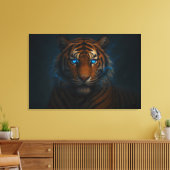 Fantasy White Tiger – Mystic Aura Series | ManJian Leinwanddruck (Insitu (Wohnzimmer))