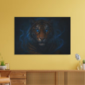 Fantasy White Tiger – Mystic Aura Series | ManJian Leinwanddruck (Insitu (Wohnzimmer))