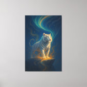 Fantasy White Tiger – Mystic Aura Series | ManJian Leinwanddruck (Vorderseite)