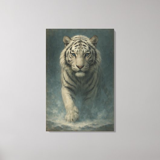 Fantasy White Tiger – Mystic Aura Series | ManJian Leinwanddruck (Vorderseite)