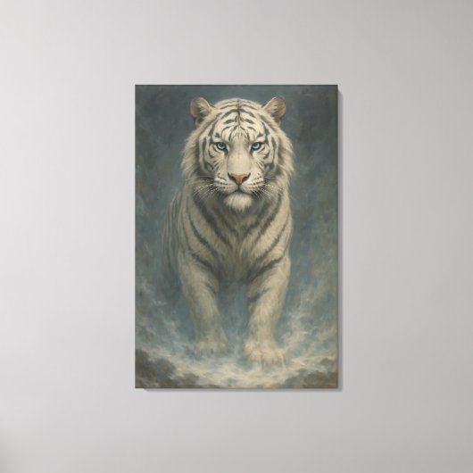 Fantasy White Tiger – Mystic Aura Series | ManJian Leinwanddruck (Vorderseite)