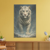 Fantasy White Tiger – Mystic Aura Series | ManJian Leinwanddruck (Insitu (Wohnzimmer))