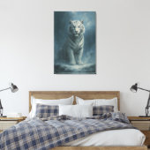 Fantasy White Tiger – Mystic Aura Series | ManJian Leinwanddruck (Insitu (Schlafzimmer))