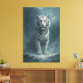 Fantasy White Tiger – Mystic Aura Series | ManJian Leinwanddruck (Insitu (Wohnzimmer))