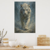 Fantasy White Tiger – Mystic Aura Series | ManJian Poster (Küche)
