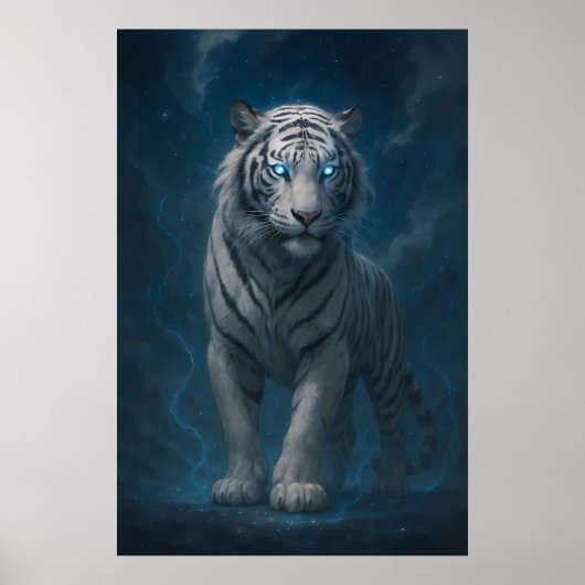 Fantasy White Tiger – Mystic Aura Series | ManJian Poster (Vorne)