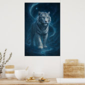 Fantasy White Tiger – Mystic Aura Series | ManJian Poster (Küche)
