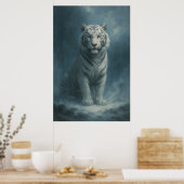 Fantasy White Tiger – Mystic Aura Series | ManJian Poster (Küche)