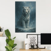 Fantasy White Tiger – Mystic Aura Series | ManJian Poster (Heimbüro)