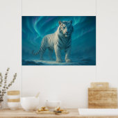 Fantasy White Tiger – Mystic Aura Series | ManJian Poster (Küche)