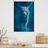 Fantasy White Tiger – Mystic Aura Series | ManJian Poster (Küche)