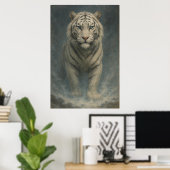Fantasy White Tiger – Mystic Aura Series | ManJian Poster (Heimbüro)