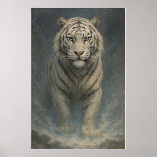 Fantasy White Tiger – Mystic Aura Series | ManJian Poster (Vorne)