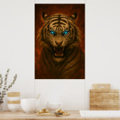 Fantasy White Tiger – Mystic Aura Series Poster (Küche)