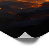 Fantasy White Tiger – Mystic Aura Series Poster (Ecke)