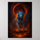 Fantasy White Tiger – Mystic Aura Series Poster (Vorne)