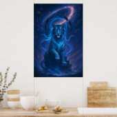 Fantasy White Tiger – Mystic Aura Series Poster (Küche)