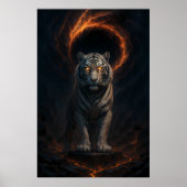 Fantasy White Tiger – Mystic Aura Series Poster (Vorne)