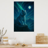 Fantasy White Tiger – Mystic Aura Series Poster (Küche)