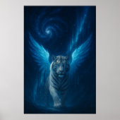 Fantasy White Tiger – Mystic Aura Series Poster (Vorne)