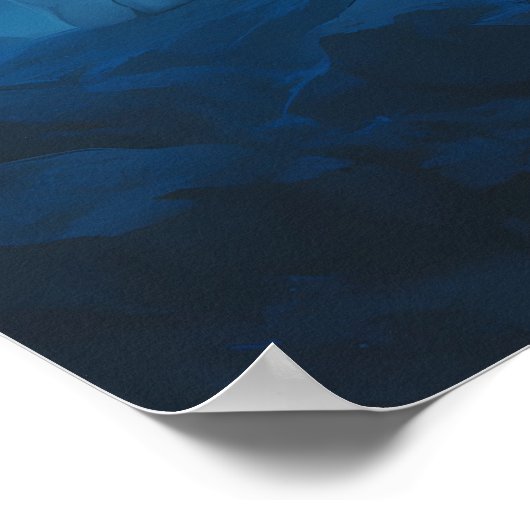 Fantasy White Tiger – Mystic Aura Series Poster (Ecke)