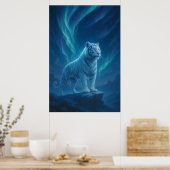 Fantasy White Tiger – Mystic Aura Series Poster (Küche)