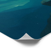 Fantasy White Tiger – Mystic Aura Series Poster (Ecke)