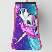 Fantasy White Unicorn Nahtloses Muster Golf Headcover (Rotieren 90)