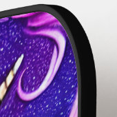 Fantasy White Unicorn Nahtloses Muster Pickleball Schläger (Linke Seite)