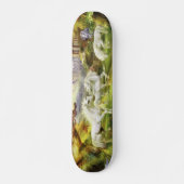 Fantasy White Unicorns in Field Skateboard (Vorne)