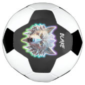 Fantasy White Wolf Head Fußball (Gedreht)